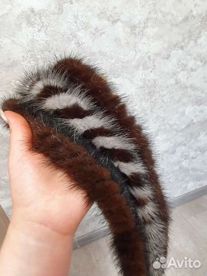 Норковая повязка на голову