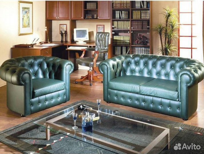 Диван Честер для дома велюр 761W