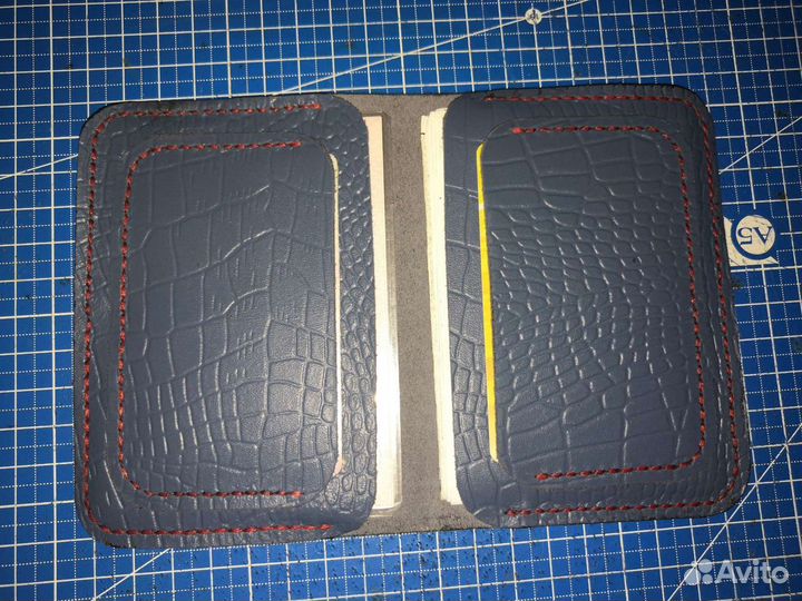 Обложка под автодокументы натуральная кожа