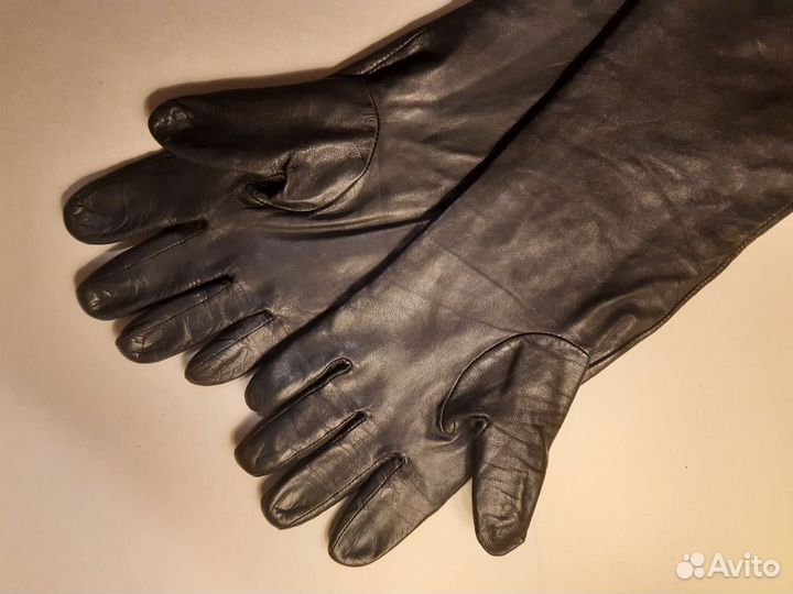 Перчатки натуральная кожа черные