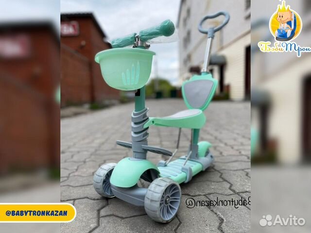 Самокат детский shooter CST-103 5-в-1 Green