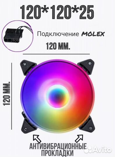 Корпусные вентиляторы(Кулер) 120мм