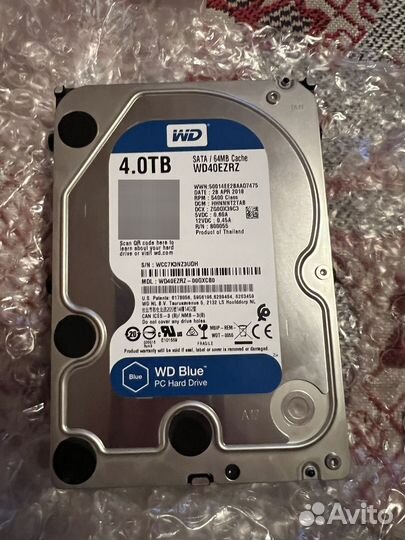 Жесткий диск WD Blue 4TB