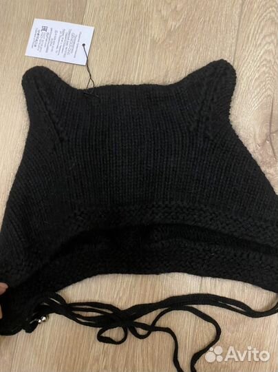 Шапка кошка с ушками