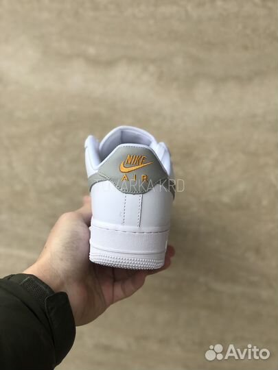 Кроссовки Nike Air Force 1 White Grey Gold