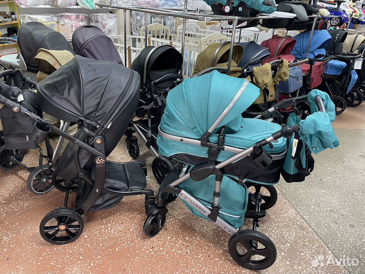 Коляска 2в1 трансформер для новорожденного 558