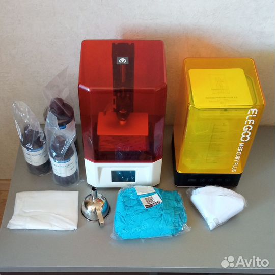 Фотополимерный 3D принтер + мойка/засветка + смола