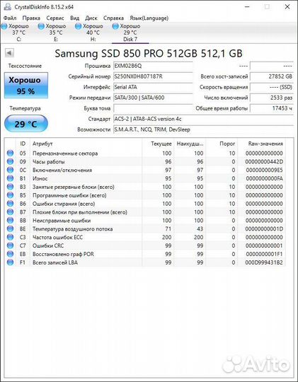 SSD Samsung PRO 512 гб: быстрота и надежность