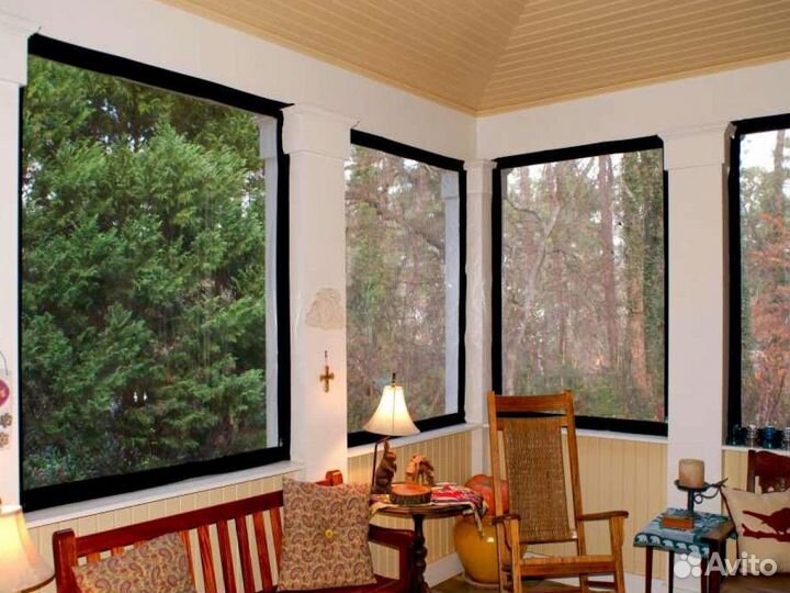 Окна витражные на веранду