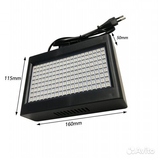 Стробоскоп 180 LED светодиодов с пультом