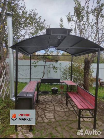 Кованые мангалы с крышей