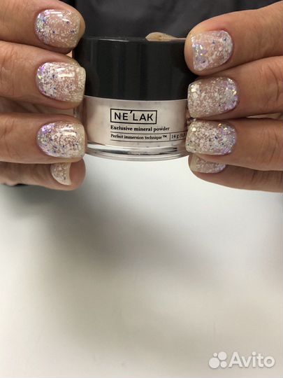 Маникюр с покрытием порошок(без лампы,дип система)