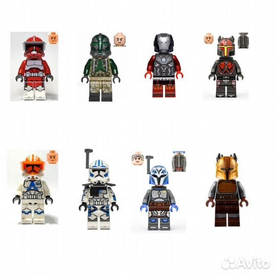 Lego minifigures marvel star wars