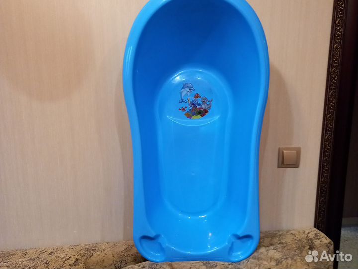 Ванночка для купания, горка и стульчик для купания