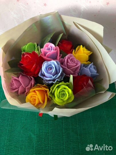Букет цветов из мыла