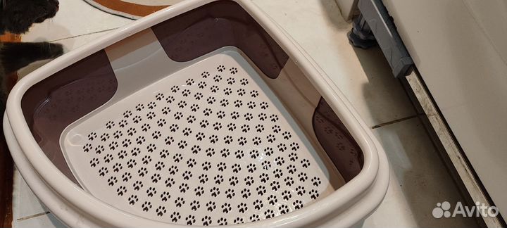 Лоток для кошек большой угловой