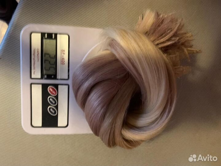 Волосы для наращивания блонд натуральные