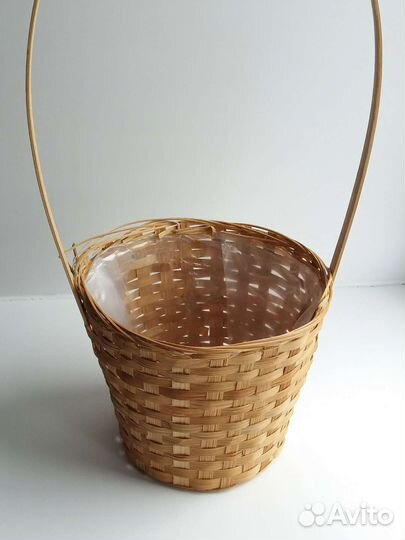 Плетёные корзины для цветов, подарка 3шт