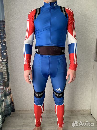 Слитный лыжный гоночный комбинезон