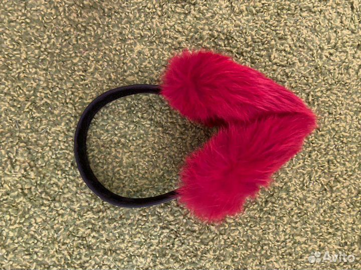 Шарф и наушники оранжевые benetton