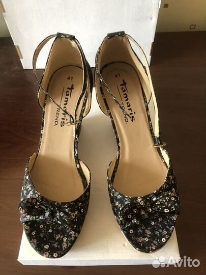 Туфли босоножки женские на танкетке 41 размер