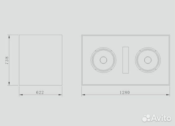 Сабвуфер cinematic C-218SW