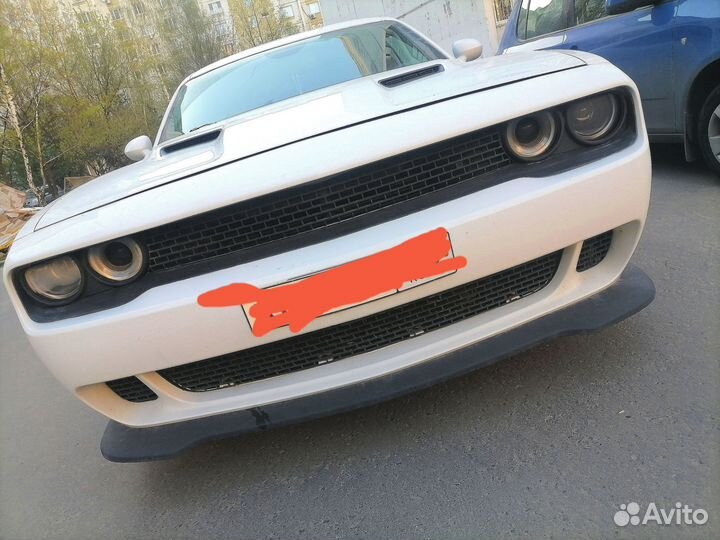 Dodge challenger сплиттер губа переднего бампера