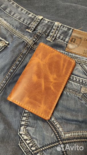 Обложка для документов натуральная кожа