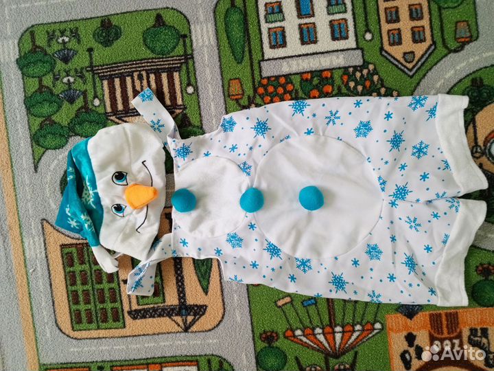 Новогодний костюм снеговика на 2-4 года