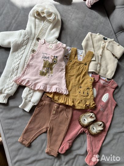 Пакет одежды на девочку 62-68