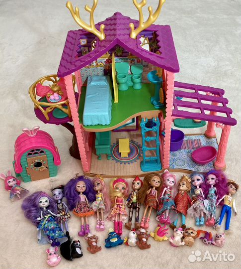 Игровой набор Enchantimals: куклы и 2 домика