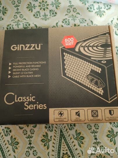 Блок питания ginzzu 600w
