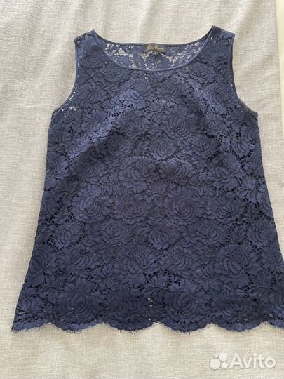 Топ из шитья с внутренним шелковым топом