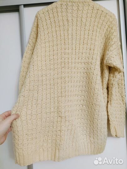 Свитер шерстяной мужской ручная вязка