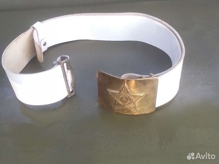 Ремень СССР кожзам с бляхой