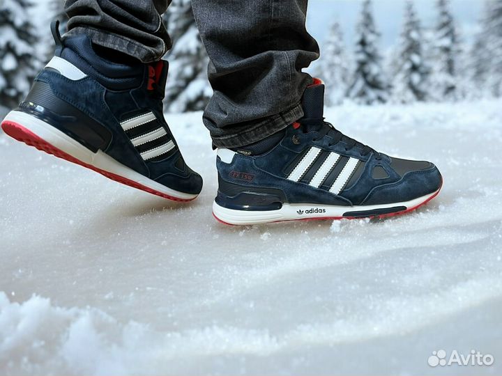 Кроссовки Adidas zx 750 зимние на меху мужские