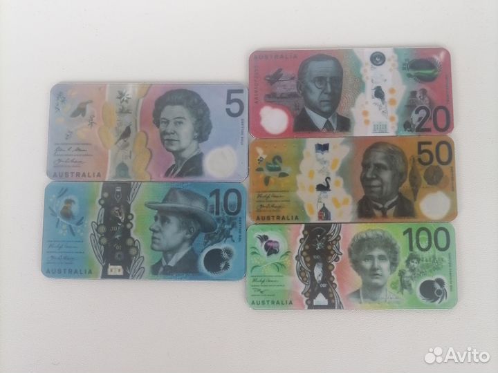 Магнитики на холодильник. Деньги Австралии