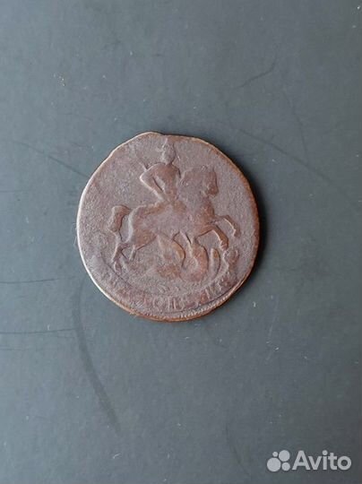 Монета 2 копейки 1758