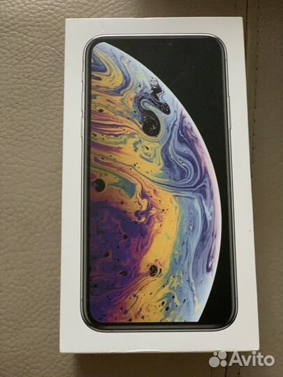 Коробка от iPhone xs 64 Gb silver