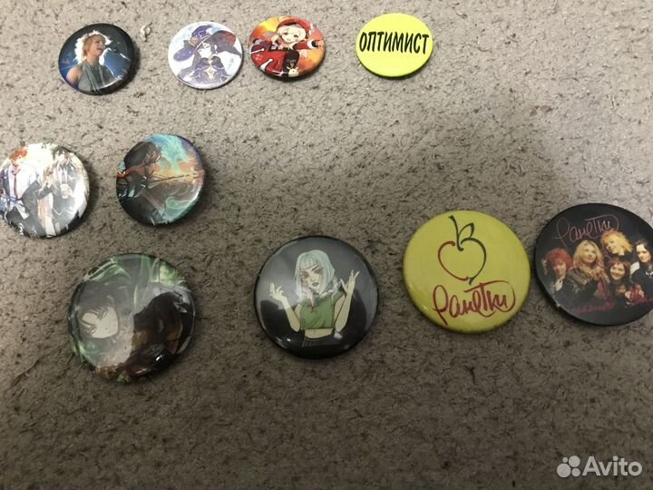 Значки аниме, геншин, ранетки