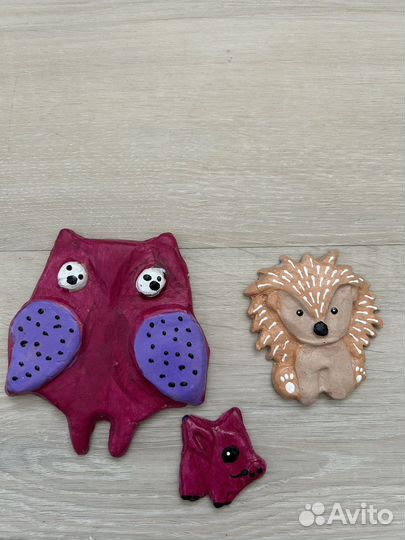 Фигурки животных из глины