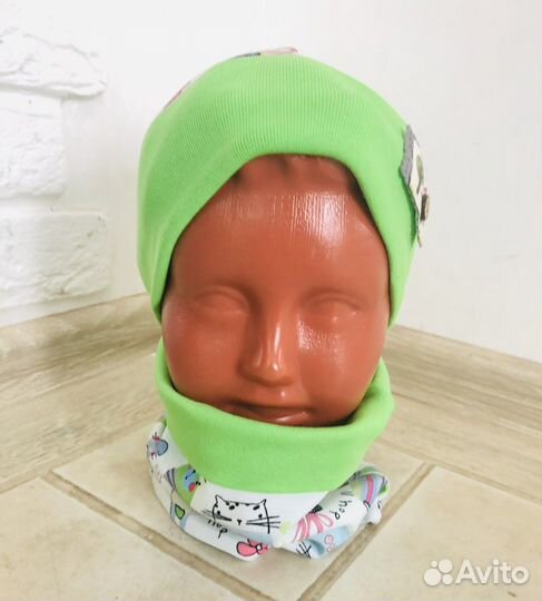 Новые Осенние шапки со снудом для мал 6-12 мес