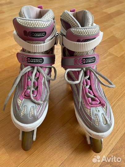 Роликовые коньки reaction rainbow