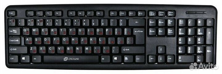 Клавиатура Oklick 90MV2 черный USB