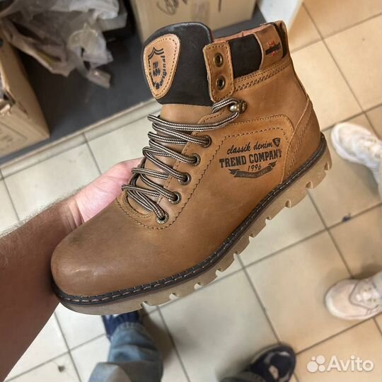 Ботинки кожаные зимние