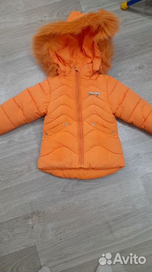 Зимняя куртка для девочки 74 см