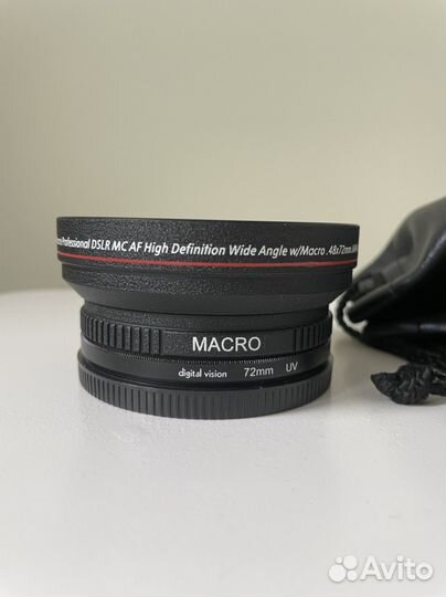 Широкоугольный конвертер макро 0.48х72mm