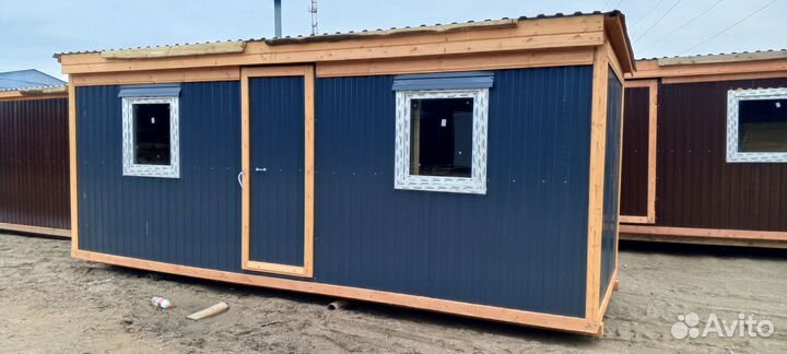 Бытовка новая утепленная 6х2,3м с пвх окном новая