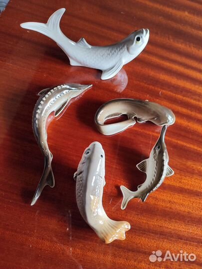 Статуэтки рыбы фарфор комплект