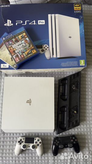 Sony playstation 4 pro 1tb 4к полный комплект